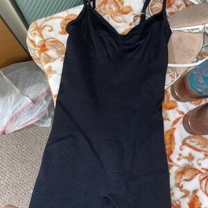 Black fitted romper